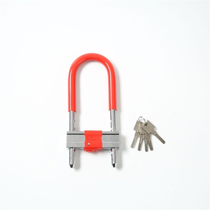 玻璃门锁 锁大门防盗防撬U型锁 锁具家用商铺拉手锁头大门锁挂锁