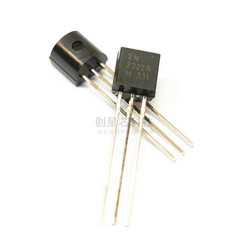 NPN开关三极管 2N2222 2N2222A TO-92 0.6A/30V 直插晶体管