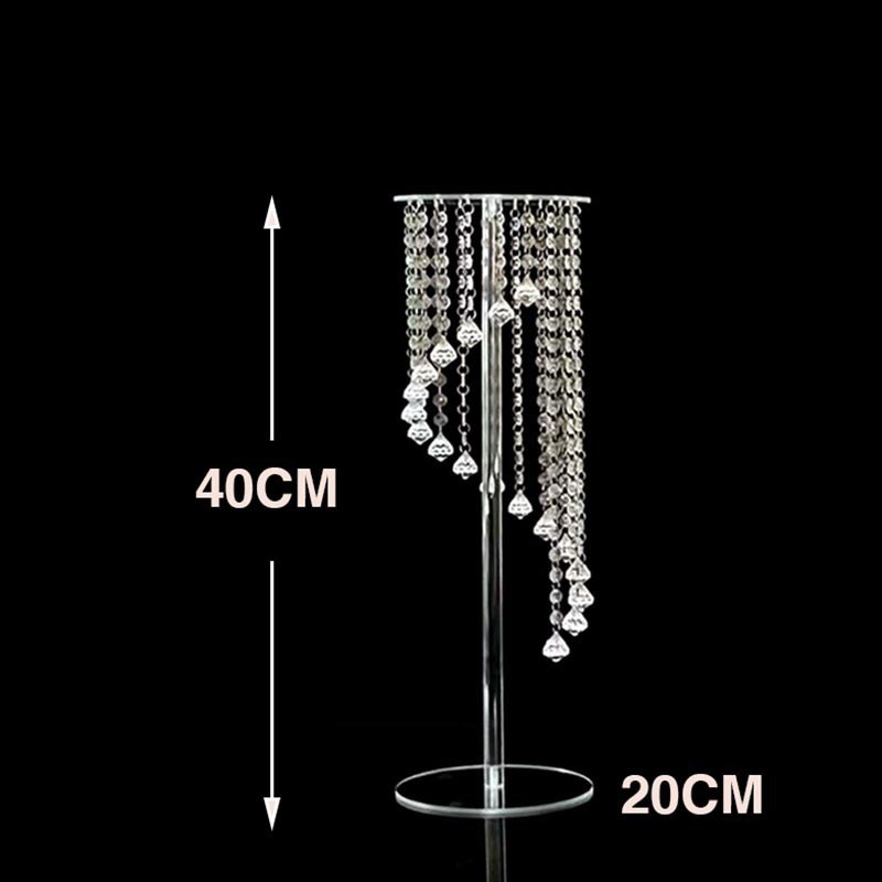 婚礼道具生日蛋糕架水晶工艺品摆件烛台架欧式婚庆花架路引