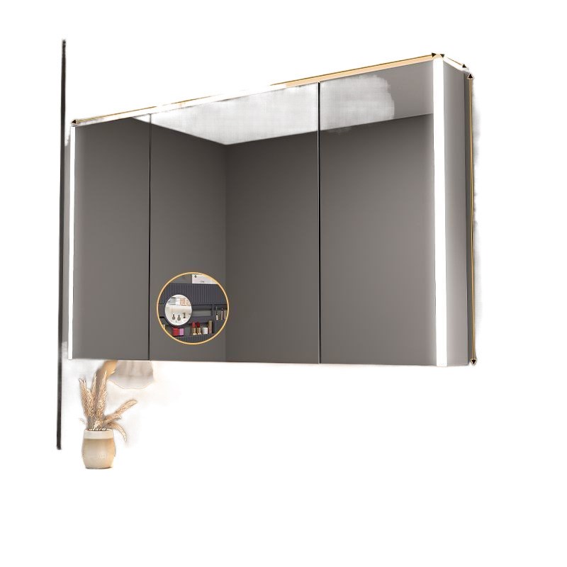 实木智能浴室镜柜挂墙式卫生间浴室镜洗手间镜子置物架收纳储l3y