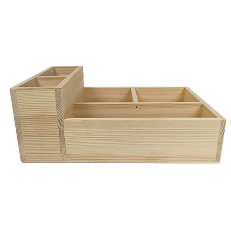 粉笔盒收纳盒讲台学校教室讲桌粉笔盒木质办公桌面多功能整理简约