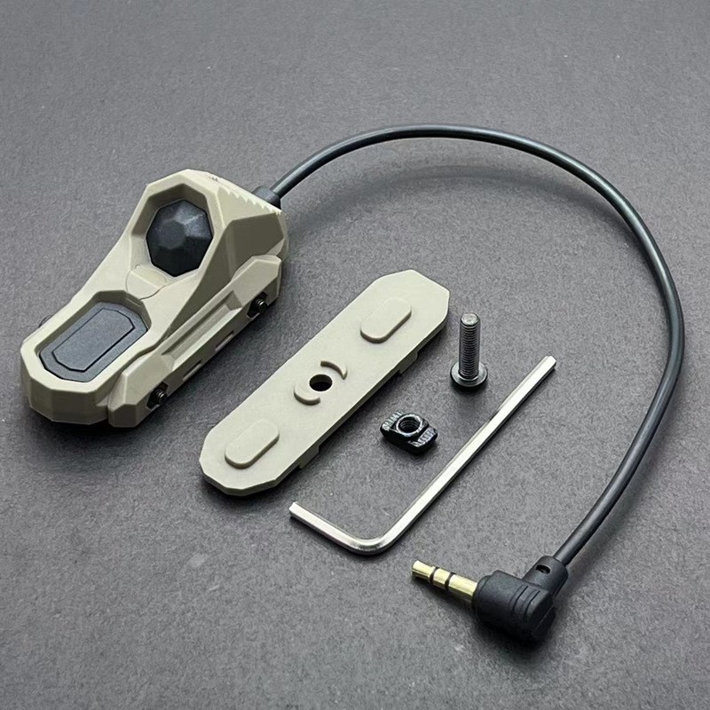 沃德森元素M300/M600手电筒AXON双控鼠尾UN线控开关PEQ15/A2接口