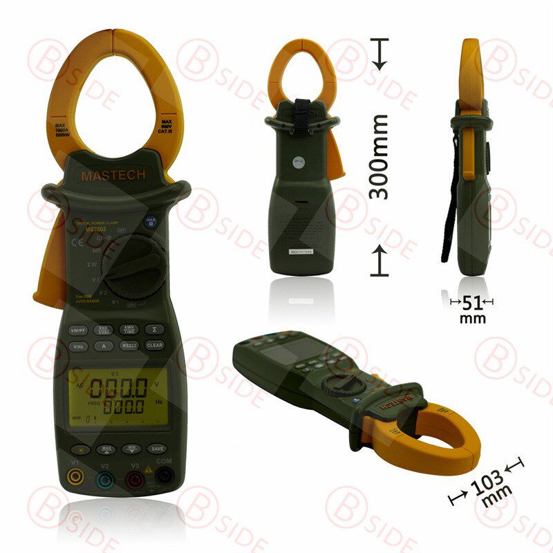 华仪MS2203三相钳式功率表 真有效值测量 双显示屏