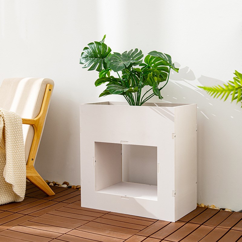 PVC新款花箱庭院阳台花箱种菜花盆种植箱户外花箱创意花盆