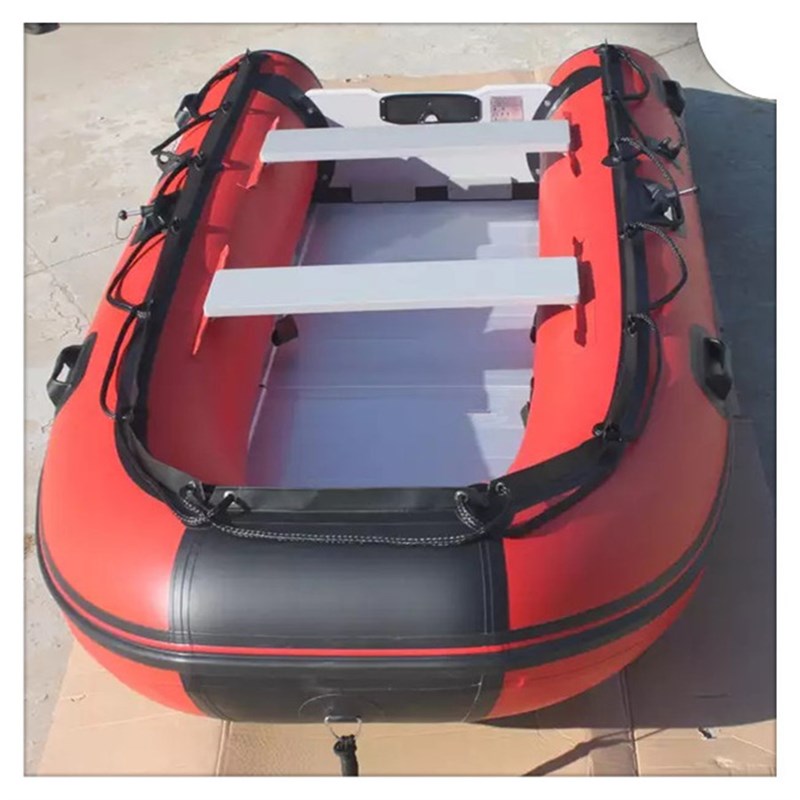 6-8人防汛应急橡皮艇 3.8米充气钓鱼艇冲锋舟充气船耐磨皮划艇