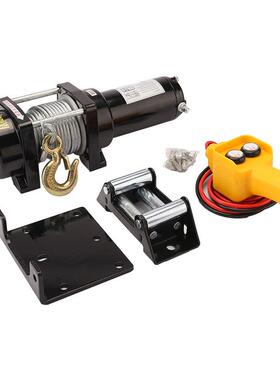 SHAWSON工厂销售汽车电动绞盘12V24V救援钢丝绳双电压适配