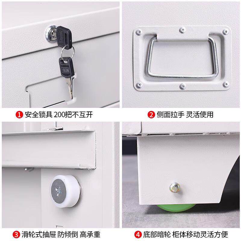 底图柜工程资料图纸柜0号1号带锁储物柜钢制办公双节文件柜菲林柜