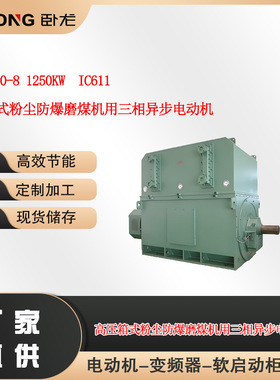 YFBKK630-8 1250KW  IC611 高压粉尘防爆磨煤机用三相异步电动机