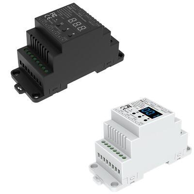 D4C3-45V350-1200ma216W黑白导轨式4通道恒流DMX512RDM解码器