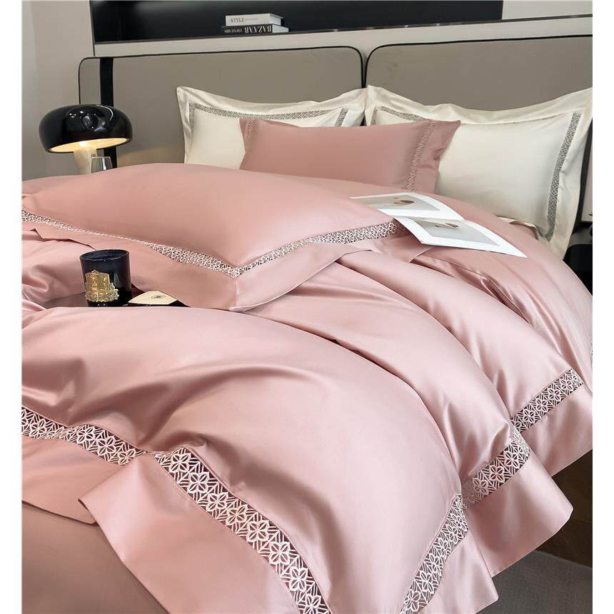 2025新款100支长绒棉镂空四件套-奢系列1.8m床单款四件套