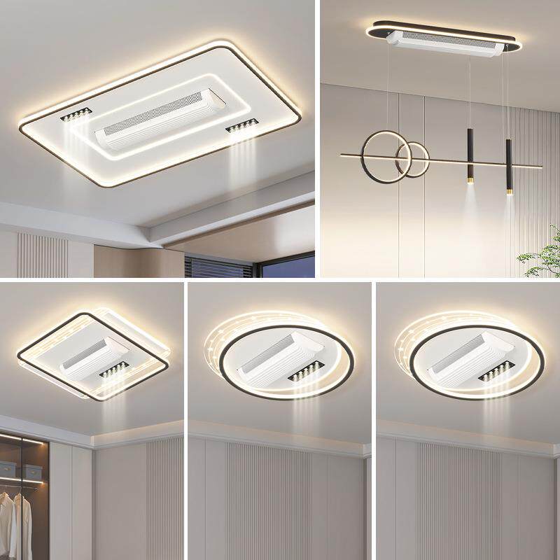 护眼LED全光谱无叶风扇房间吸顶灯客厅卧室中山灯饰具现代简约