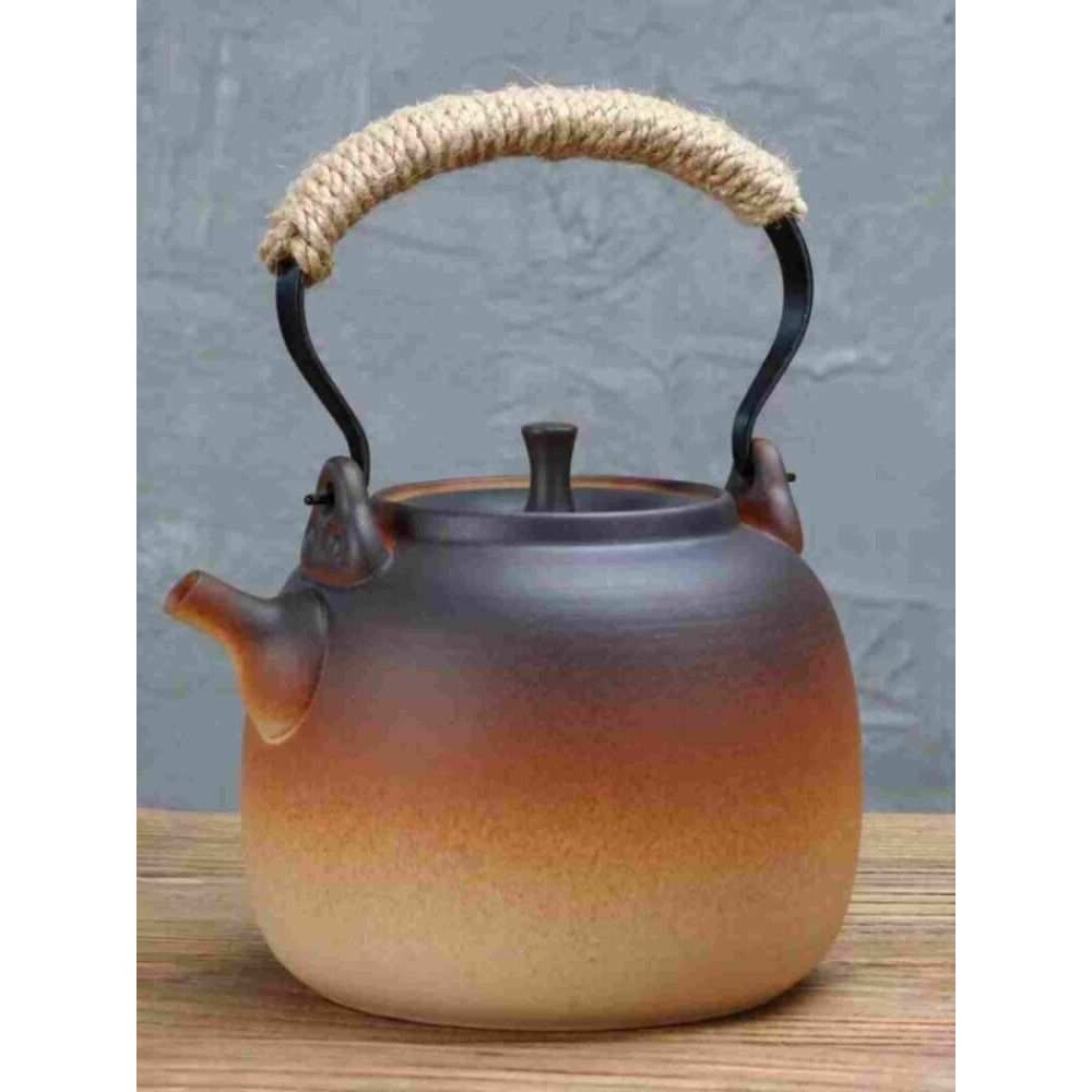 陶瓷烧水壶围炉煮茶器泡茶电陶炉明火陶壶煮花茶壶家用大容量陶土