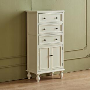 美式复古实木斗柜家用卧室多层抽屉式储物柜小型简约五斗柜整装