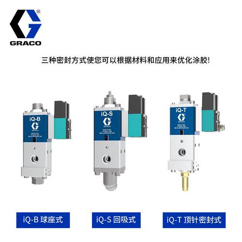 美国graco固瑞克自动胶阀 密封粘合挤胶iQ-S/B/T涂胶枪 固体胶水