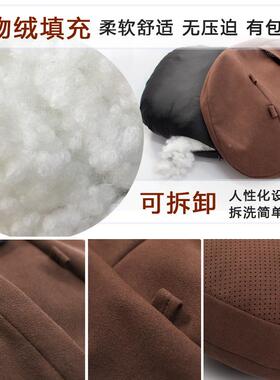 适于奔迈巴赫S级枕用汽车打孔驰头枕翻毛颈面料冲孔91898颈枕腰靠