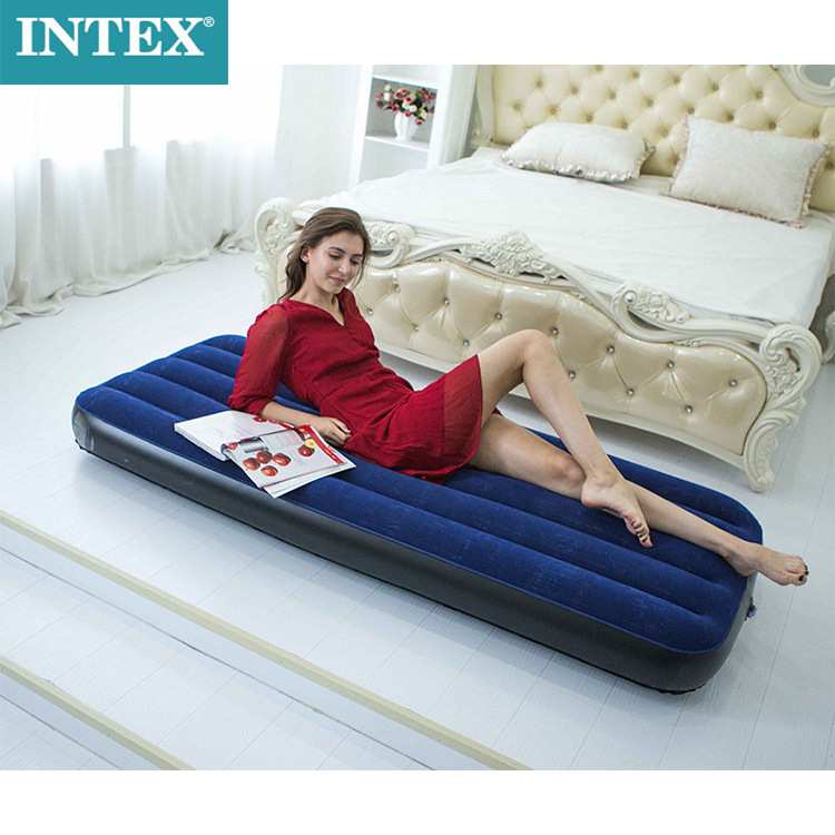 INTEX 64755充气床垫双人气垫床户外加厚垫子家用便携折叠打地铺