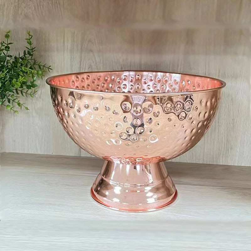 不锈钢冰桶 304酒吧香槟碗大号锤点鸡尾酒冰镇桶KTV酒吧用具冰酒