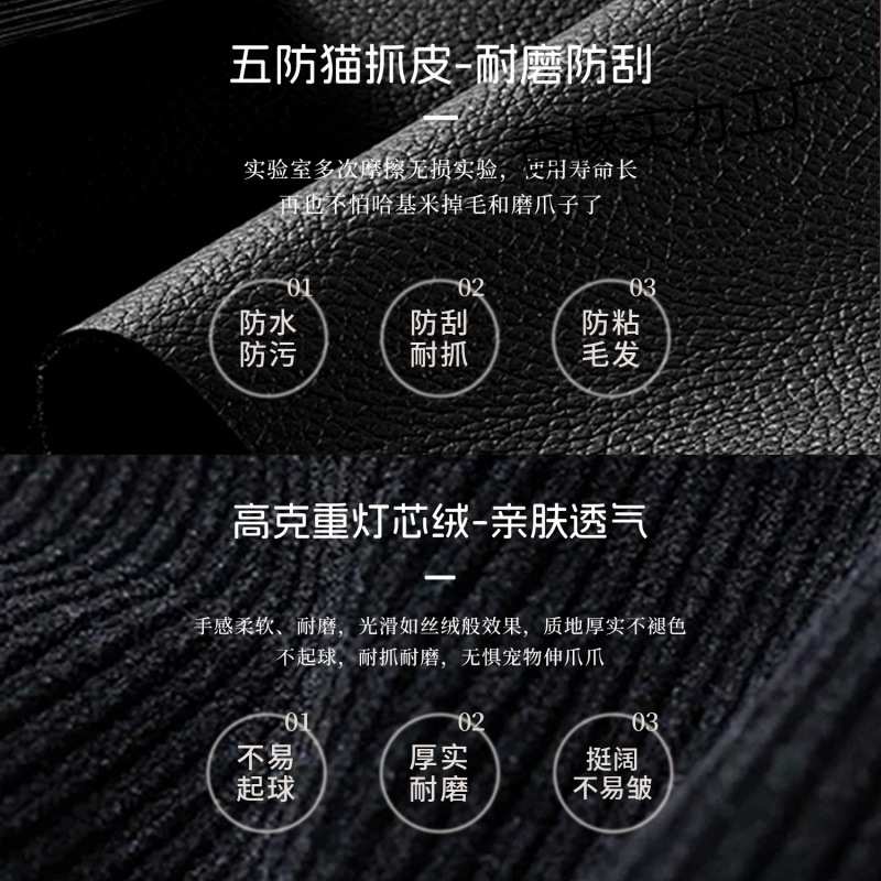 沙发客厅小户型出租房卧室双三人位大象耳朵直排懒人沙发布艺新款