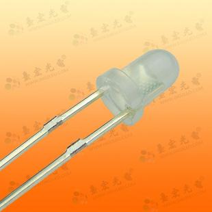 红绿黄蓝白光直插圆头灯珠5mm发光二级管插件长脚透明雾状高亮度