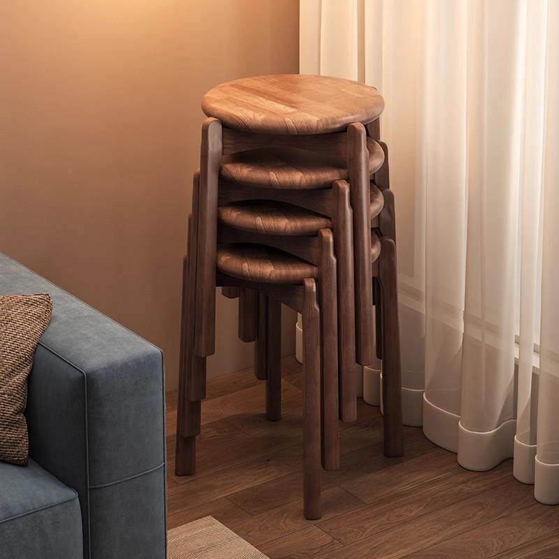 凳子家用可叠放圆凳堆叠板凳客厅餐桌凳茶几凳实木高凳新中式矮凳,农用物资,其他肥料,淘宝优惠券,粉丝福利购,淘宝优惠卷