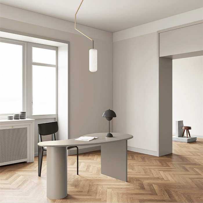 严选实木写字桌家用轻奢创意异形书桌电脑桌卧室极简办公工作台,3C数码配件,USB灯,淘宝优惠券,粉丝福利购,淘宝优惠卷