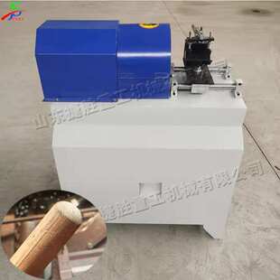 木工锹把杆倒圆设备 木材加工开槽机 台式一体化拖把杆平尖机