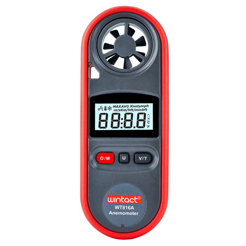 汇天益WT816A迷你便携数字风速仪风速计风速风温测量仪Anemometer