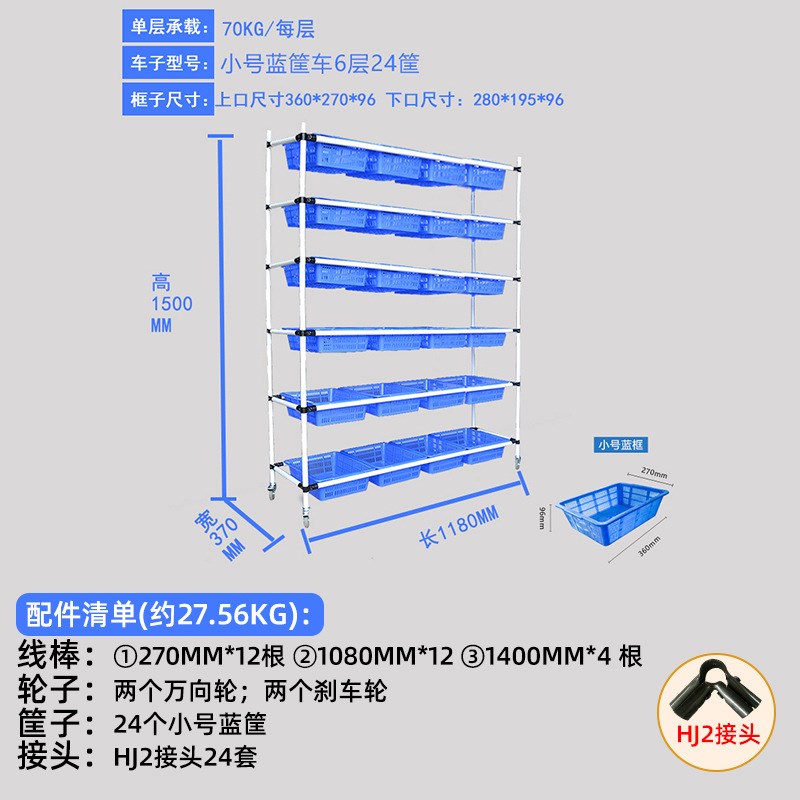 分拣车 仓库线棒配货工具手推车快递周转分拣车  拣货车