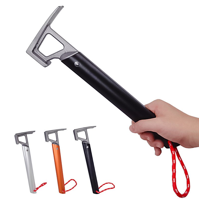 户外多功能地钉锤营地拔钉器帐篷钉锤天幕野营锤子露营锤子
