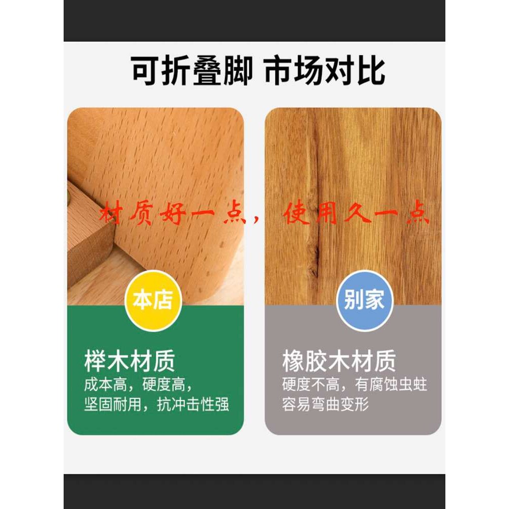 可折叠茶几餐桌两用小户型矮桌客厅家用简约简易日式实木桌小茶J&