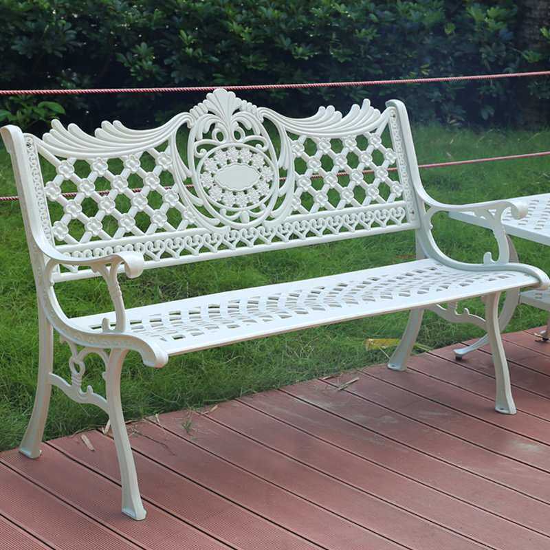 公园椅户外长椅长条椅室外座椅休闲椅子长凳靠背椅铸铝铁艺凳子