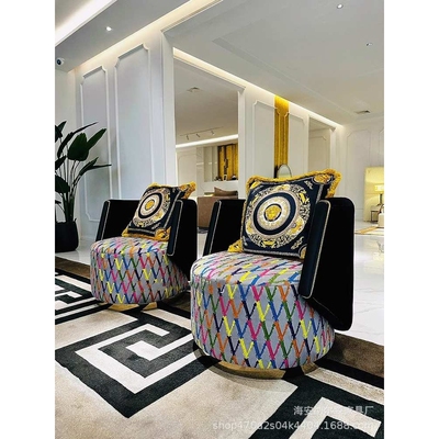 意式轻奢设计师沙发椅瓦萨琪范偲哲单人椅简约网红休闲旋转椅子