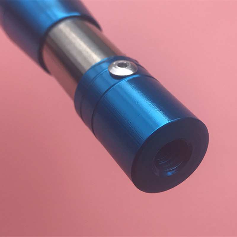 9ZRT1.5米3m5m6m不锈钢蓝套伸缩杆子 铆钉加固自由定位竿 杆头8mm