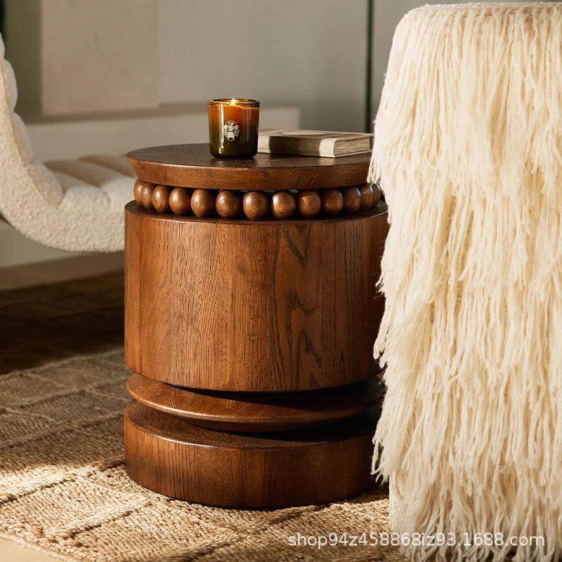 法式实木圆柱茶几小边几中古设计感凳子圆凳复古木质新款茶几,模玩/动漫/周边/娃圈三坑/桌游,模型制作工具/辅料耗材,淘宝优惠券,粉丝福利购,淘宝优惠卷