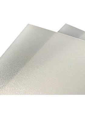 供应乳白色双面磨砂PC扩散板 PC膜 雾面LED面板灯用0.5mm扩散腊