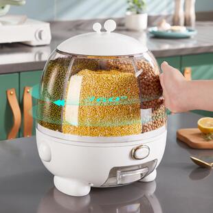 米桶20斤装食品级防潮防虫家用储物按压米箱大容量米缸面粉密封桶