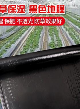 黑色地膜农用种菜园保温保湿防长草果树种植农田除草塑料胶布薄膜