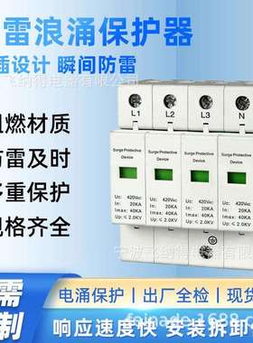 飞纳得MCD50-B浪涌保护器电源防雷器家用220V2P避雷器电涌开关