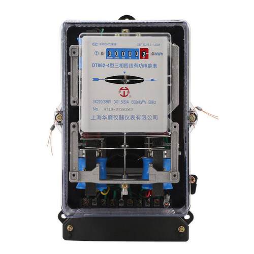 380V三相四线机械式电表DT862有功电能表工业转盘电度表三相电表