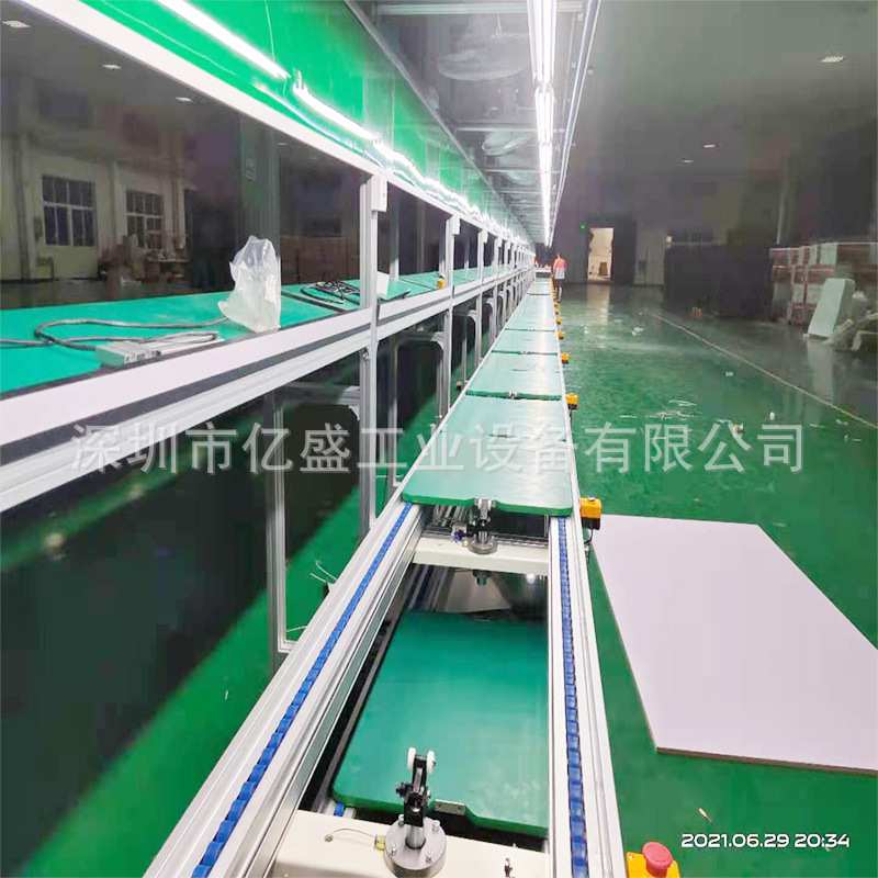 上海足疗仪滚筒总装线 电机水平循环生产线 汽车座椅自动化倍速线