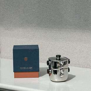 莺歌烧新品316不锈钢便携式旅行茶具小套装户外旅行露营泡茶壶