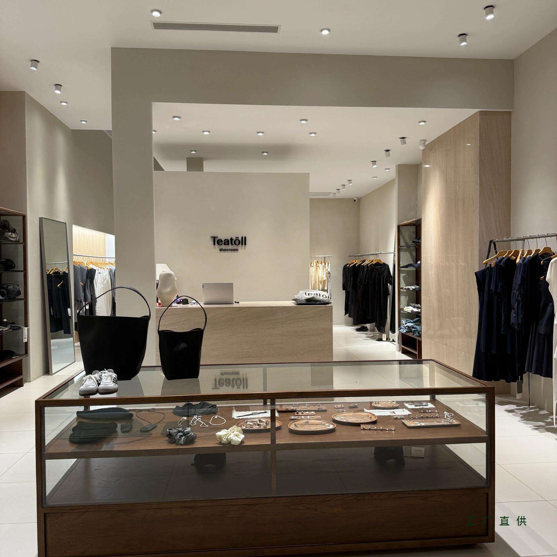服装店中岛台展示台女装店流水台复古展示柜陈列柜烤漆饰品柜
