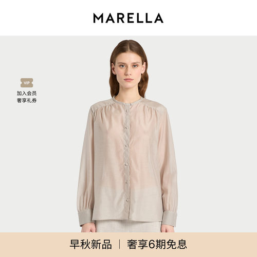 【2026早秋新品】MARELLA 女装圆领衬衫3116176102