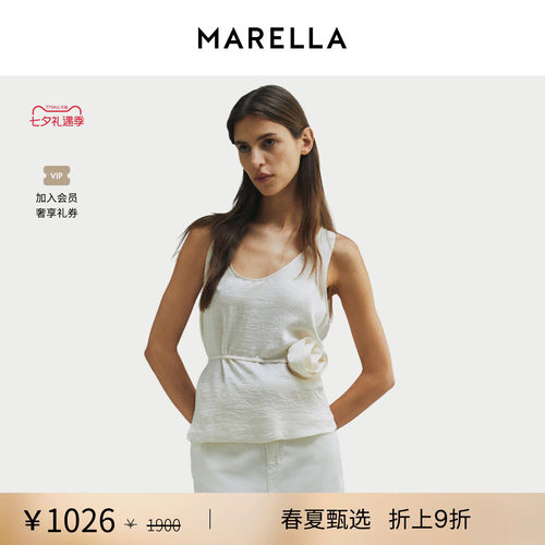【春夏新降】 MARELLA女装圆领A字版型衬衫3161046502