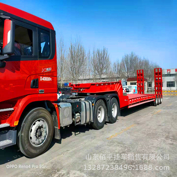 重型低平板三线六桥大件半挂车
