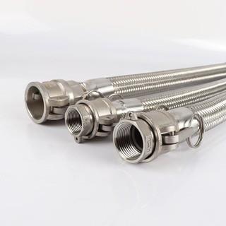 304不锈钢波纹管防爆挠性DN20-600穿线软管NPT接头金属软管螺纹