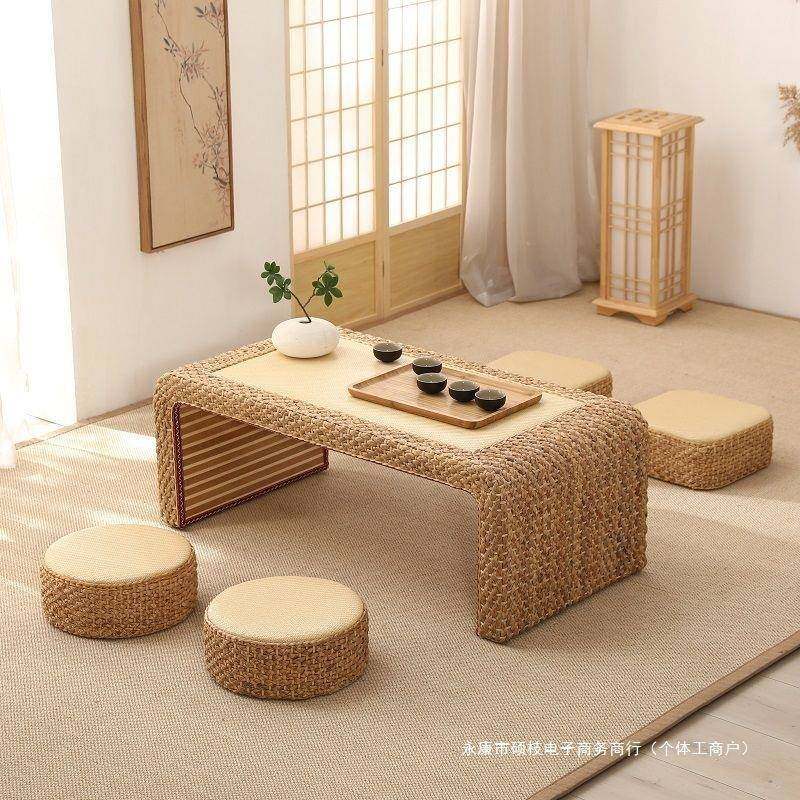 藤编榻榻米茶几阳台桌茶桌简约飘窗日式矮桌炕几家用地台组合桌子,节庆用品/礼品,新娘配件,淘宝优惠券,粉丝福利购,淘宝优惠卷
