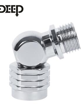 DIDEEP潜水二级呼吸器90度110度万向接头调节器便携潜水工具配件