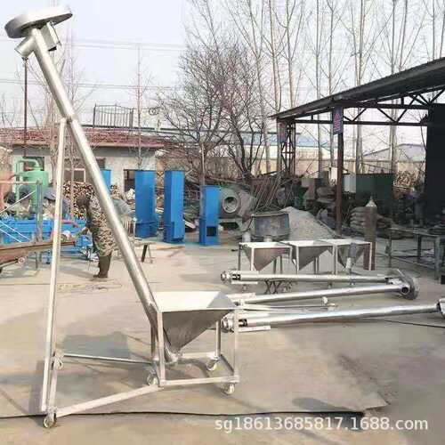 铁管圆管提料机 159不锈钢蛟龙上料机 电动小型绞龙输送机