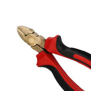 防爆斜嘴钳铝青铜6寸斜口钳无火花工具150mm斜咀钳防磁排爆钳